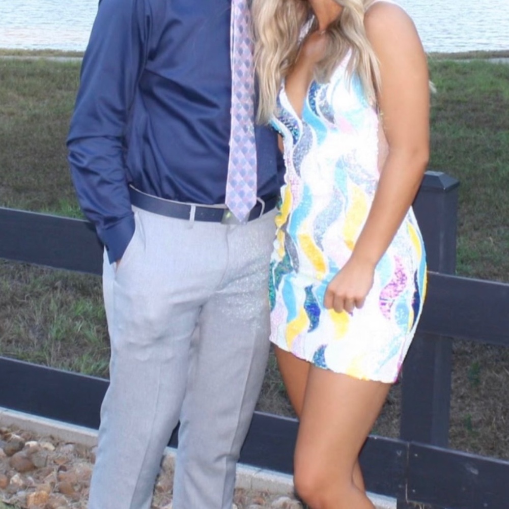 Johnathan Kayne Multicolor Sequin Mini Dress - image 1